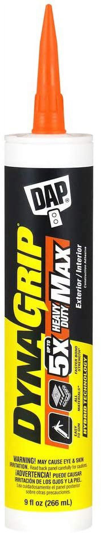 12-pack DAP Dynagrip Heavy Duty Max - Polyurethane Construction Adhesive - 12 Pack, 9 Oz, White — Exterior Wood Surfaces, UV-Resistant Formula