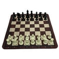 thumbnail image 2 of Juego de ajedrez, juguete educativo, regalo, versátil, antideslizante, portátil, premium, para adultos, juego de mesa de viaje, tablero plegable. Ajedrez blanco y negro, 2 of 8
