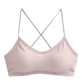 thumbnail image 4 of Trikvn No Underwire Bras for Women Seamless Strappy Backless Everyday Comfort Push Up Support Bralette with Adjustable Spaghetti Strap Wireless Bra, 4 of 6
