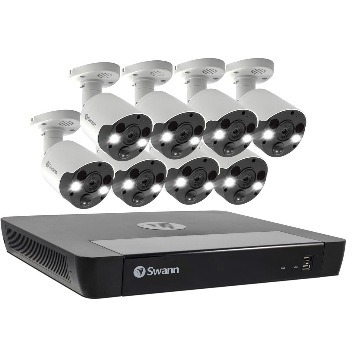 Swann 16Channel 4K UHD 2TB Security System with 8x Spotlight Cameras