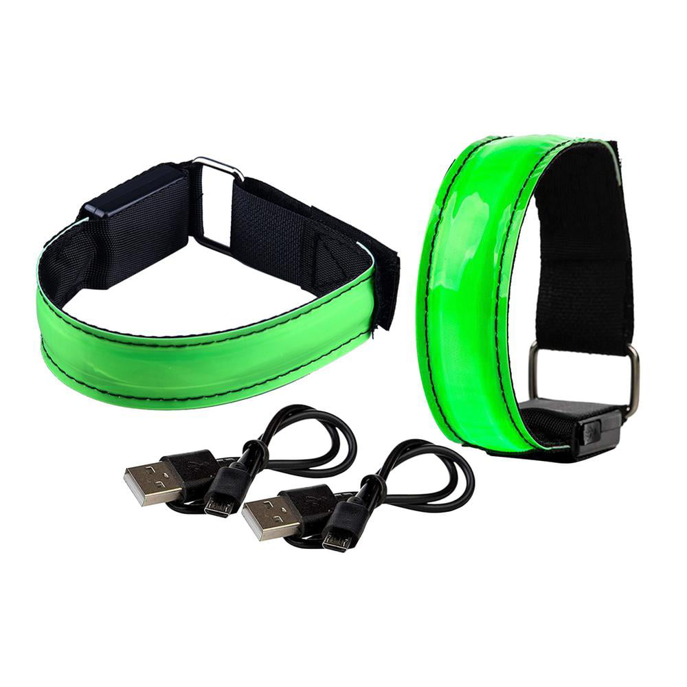 LED Armband Reflective Running Gear Rechargeable Bracelet Glow LED Light Band 
