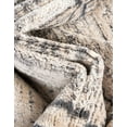 thumbnail image 3 of Unique Loom Oasis Collection Area Rug - Fountain (5' x 8' Oval Gray/Ivory), 3 of 6