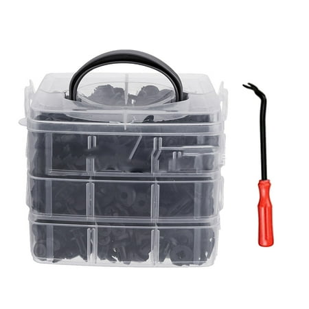 

620pcs Car Rivet Fastener Retainer Push Pin Body Bumper Rivet Trim Moulding Retainer Clip Accessories Kit with A 6 Inch Screwdriver