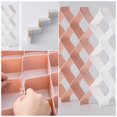 thumbnail image 2 of White Drawer Organizer,Sock Organizer,Makeup Drawer Organizer,Underwear Drawer Organizer,8pcs DIY Plastic Honeycomb Drawer Dividers Organizer for Belt,Ties,Scarf(White), 2 of 7