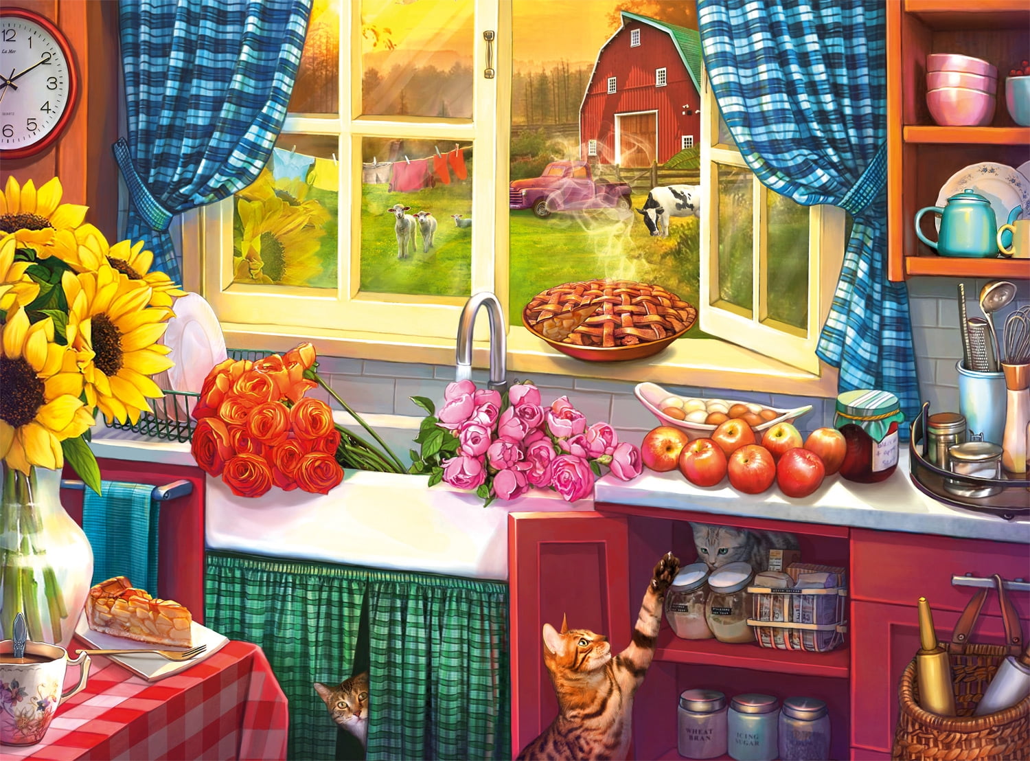Buffalo Games 1000-Piece Country Life - Country Kitchen Interlocking Jigsaw Puzzle
