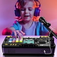 thumbnail image 1 of 2 in 1 Kids DJ Mixer, 12 MIDI Buttons 8 Key Keyboard Piano with  Recording and LED Lights, 12 MIDI Buttons DJ Set for Age 3+ Musical Instruments and Party Games, 1 of 7