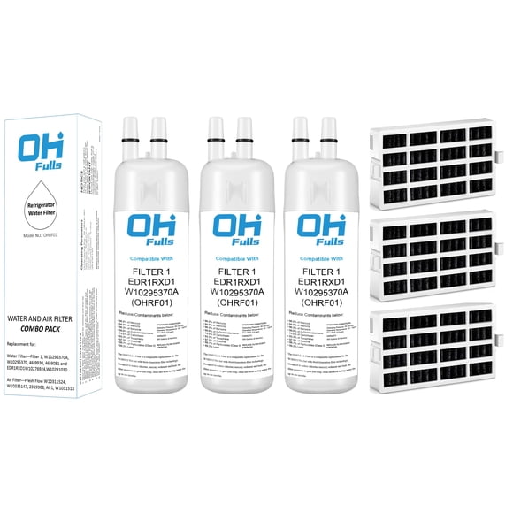 Filtre à Air Frais de Remplacement pour W10311524, W10335147, 2319308, Air1, et Filtre à Eau de Réfrigérateur 1 Compatible avec W10295
