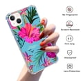 thumbnail image 2 of Water Flower Case for iPhone 13 Mini,Aesthetic Colourful Floral Plant Case for Men Women,Unique Soft TPU Bumper Case Cover, 2 of 5