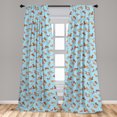 thumbnail image 5 of Ambesonne Dog Lover Curtains, Playful Golden Puppy, Pair of 28"x95", Multicolor, 5 of 5