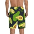 thumbnail image 2 of Balery Fresh Avocado Men's Cotton Knit Pajama Shorts Waistband & Pockets,Short Pajama Pants-Small, 2 of 8