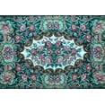 thumbnail image 1 of Ahgly Company Indoor Rectangle Persian Light Blue Traditional Area Rugs, 2' x 4', 1 of 4