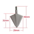 thumbnail image 6 of 150 Grain Cutthroat Screw-In Broadheads 2-Blade Broadheads, 6 of 9
