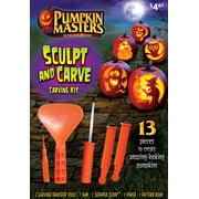 Pumpkin Masters Sculpt and Carve Pumpkin Carving Kit, 13 piece Halloween Pumpkin Carving Kit