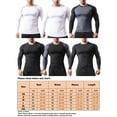 thumbnail image 2 of MAWCLOS Mens Compression T Shirts Quick Dry Sport Shirt Crew Neck Baselayer Tops Comfy Running Long Sleeve Workout T-shirt Black M, 2 of 4