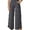 Dark gray, variant on Wide Leg Pants for Women 29'' Loose Yoga Capri Pants Cross High Waist Dance Palazzo Casual Pants with Pockets