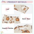 thumbnail image 3 of FORMRS Long Sleeve Top and Pants Pajama Set for Niños 2-Piece Sleepwear, Sizes 18M-8Y, Fall Pumpkin Pattern, 3 of 6