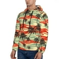 thumbnail image 3 of Naloa Colorful Hawaii Palms Men's Casual Hooded Collar Drawstring Hoodies Pullover Sweatshirts Casual Long Sleeve Shirts-XX-Large, 3 of 7