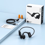 TOPVISION Open Ear Bone Conduction Headphones, Wireless Bluetooth Headset with Built-in Microphones, 8Hr Playtime, Waterproof Sports Headphones for Running Workout Gym