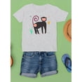 thumbnail image 3 of Funny Kids Baboon Drawing T-Shirt Juniors -Image by Shutterstock,  x-Small, 3 of 4