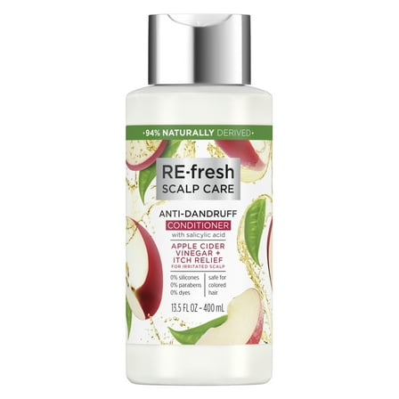 RE-fresh Scalp Care Moisturizing Daily Conditioner with Apple Cider Vinegar, 13.5 fl oz