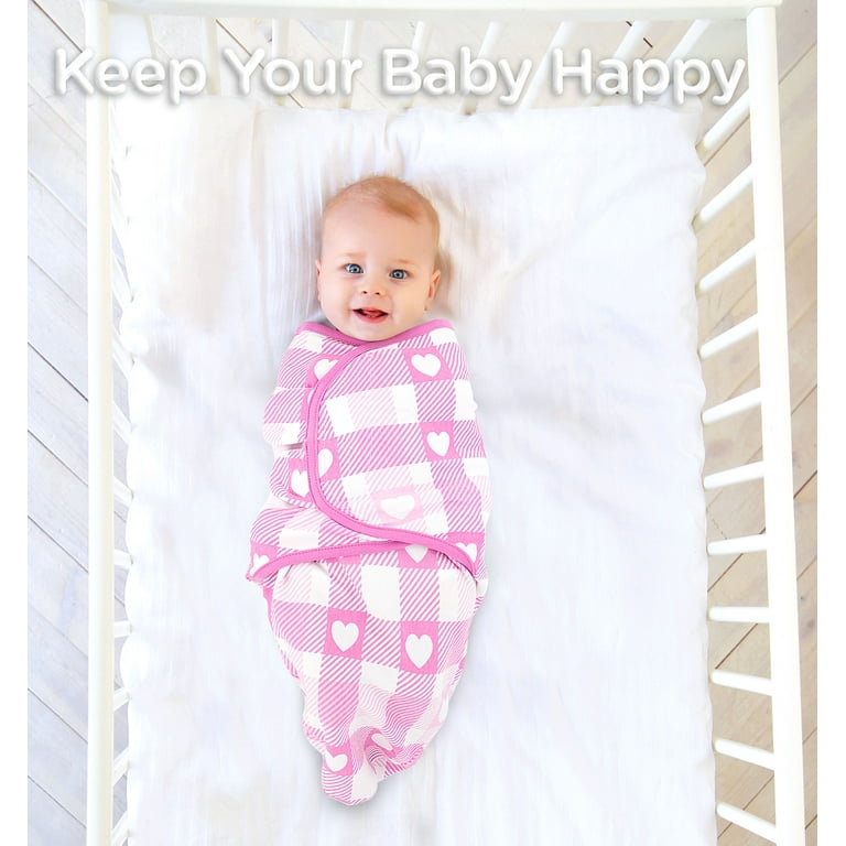 Baby Swaddle Blanket, 3 Pack, Newborn Swaddles 0-3-Month, Small-Medium,  Infant Swaddling Sack, Adjustable Swaddle Blanket Girl, Floral