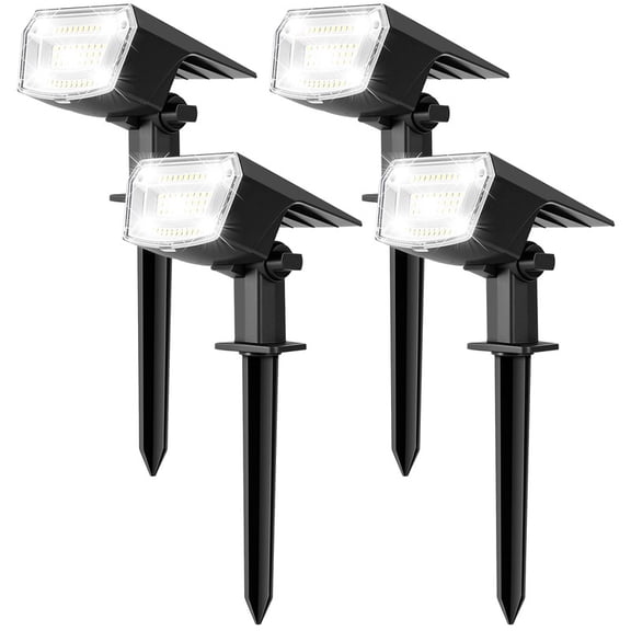 YULINKCO Solar LED Pathway Lights, Outdoor Waterproof Solar Garden Light, Bright LED Lighting for Walkway, Yard, and Driveway with Stake, Energy-efficient and Durable