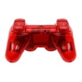 thumbnail image 3 of RetroFam 2 Pack Wireless Controller compatible for Playstation PS3 Console, Transparent Red, 3 of 5