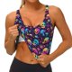 thumbnail image 3 of Balery mushroom Skull star Sujetadores deportivos con espalda cruzada para mujer, acolchados, sin costuras, de alto impacto, ideales para yoga, gimnasio, entrenamiento y fitness.-Small, 3 of 8