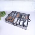 thumbnail image 5 of Organizador de Almacenamiento de Zapatos Debajo de Cama, Caja Contenedora de Zapatos de Tela Plegable con Cubierta Transparente, Bolsa de Almacenamiento Transparente para Ventana, 5 of 5