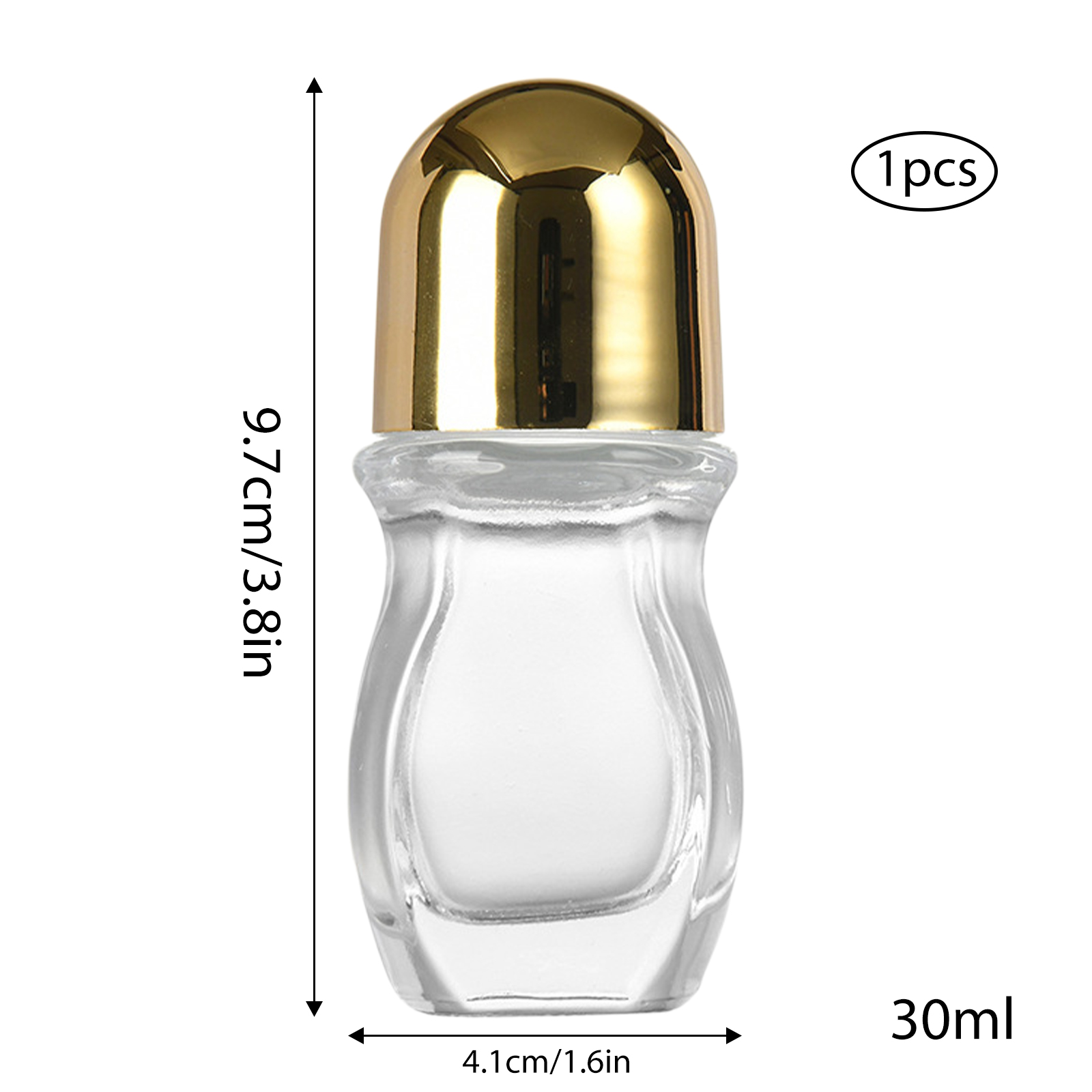 Glass Empty Roller Bottles Leak Proof Glass Bottles Oil Applications Bottles Storage Case for Travel Home Use