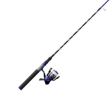 Zebco Splash Spinning Reel and Fishing Rod Combo, 6-Foot 2-Piece Fiberglass Rod, Medium-Light Power, Z-Splash Blue