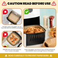 thumbnail image 4 of Forros desechables para freidoras Air Fryer, 125 unidades, papel antiadherente de 8 pulgadas, 4 of 6