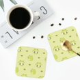 thumbnail image 4 of Pofeuu Cute Frog3 Print Coasters for Drinks, 4Pack PU Leather Coasters, Bar Drink Coasters for Tabletop Protection, Furniture from Damage-Square, 4 of 6