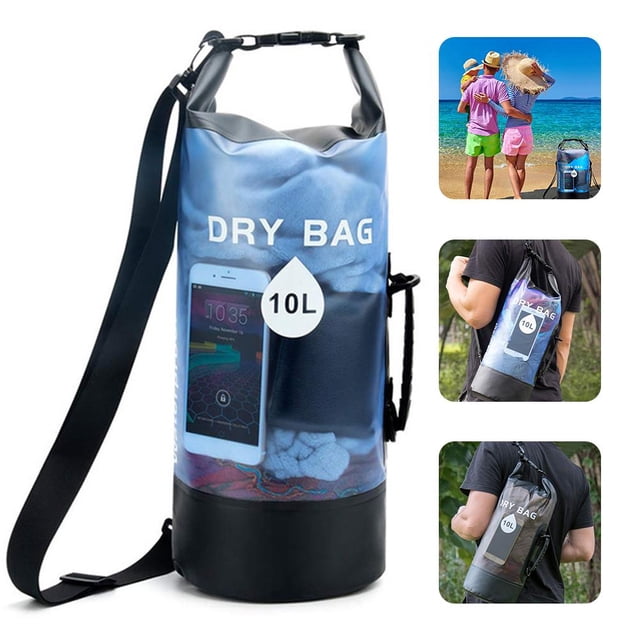 Transparente Impermeable Bolsa Seca Portátil Al Aire Libre Rafting Bolsa Impermeable Para Pesca Canotaje Playa Inevent HA047011-00