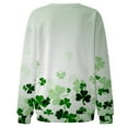 thumbnail image 5 of TAIAOJING Womens St Patricks Day Prints Long Sleeve O Neck T Shirt Top, 5 of 5