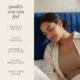 thumbnail image 3 of Virtu King Headboard Only,King Size Upholstered Velvet Bed Headboard, Wall Mounted, Peel and Stick, No Tools Required, Navy, 3 of 10