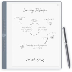 Restored Penstar eNote2, E-Ink Digital Notebook with Pen, 10.3 AI Note-Taking Paper Tablet, 8192 Levels Pressure, 128GB Storage, 6500mAh Battery, Ereader with Pen and Leather Folio Cover Buddle (Refurbished)
