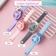thumbnail image 3 of Labymos Portable Fan Mini Fan Portable Watch Fan with Comfortable Wrist Strap Colorful LED Light, 3 of 8