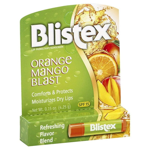 Blistex Baume à Lèvres Orange Mangue Blast, 0.15 Once (Lot de 24)