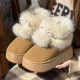 thumbnail image 2 of Women's Platform Pom-Pom Snow Boots, Faux Fur Lined Warm Non-Slip Winter Shoes, 2 of 4