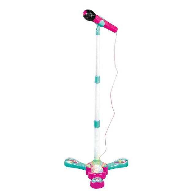 Educational Toy Teaching AIDS Adjustable Interesting Interactive Toys Plastic Children Gift Pink Music Microphone For 3-6 years
