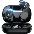 thumbnail image 1 of Cshidworld Audífonos Inalámbricos, Audífonos Bluetooth 5.3 HiFi Estéreo, 48H de Reproducción, Audífonos Bluetooth con Control Táctil, Audífonos Impermeables IPX7 para Deporte para Android ios, Negro, 1 of 6