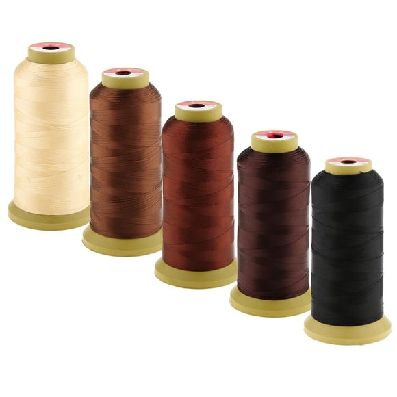 Milaget 5PCS Hair Sew Sewing Braiding Weave Weft Thread for Hair s Bangs Decoration
