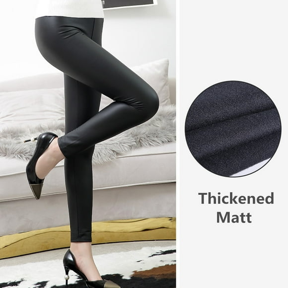 Leather-Like Cropped Pants, Velvet-Look Trousers, Soft Fabric, Slim Fit, Casual Style, For Women, Daily Wear, Imitation Leather, High-Waisted, Office Outfit, Travel Friendly, Versatile Fashion