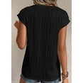 thumbnail image 2 of Remera PRETTYGARDEN Manga Corta Texturizada Negra XL, 2 of 9