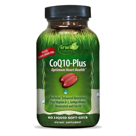 Irwin Naturals COQ10-Plus Optimum Heart Health Supplement Softgels 60 ea