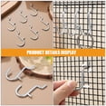 thumbnail image 3 of OULII 40Pcs Peg Board Hook Silver Stainless Steel for General Users 2.4x1.2x0.2in, 3 of 8