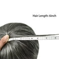 thumbnail image 7 of LYRICAL HAIR Toupee Hair for Men Thin Skin Mens Toupee Human Hair Replacement System 7"X9" All Poly Mens Hairpiece PU Injected Mens Wig Units, 7 of 7