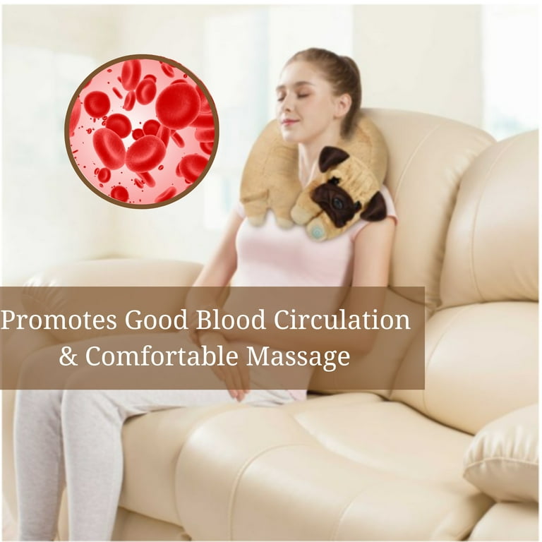 Health Touch Neck Massaging Massager Gift with Relaxing Vibration, Dog