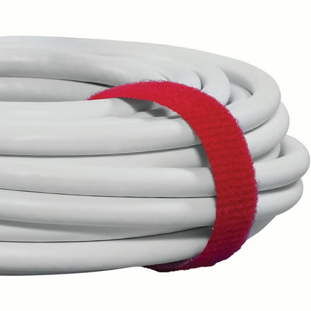 UPC: 0848109028439 | Box Partners VEL179 0.75 in. x 75 ft. Red Cloth Hook & Eye Brand Self Grip Straps